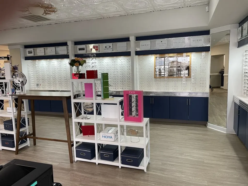 Nova Eye Care eye wear selection in downtown Asheboro